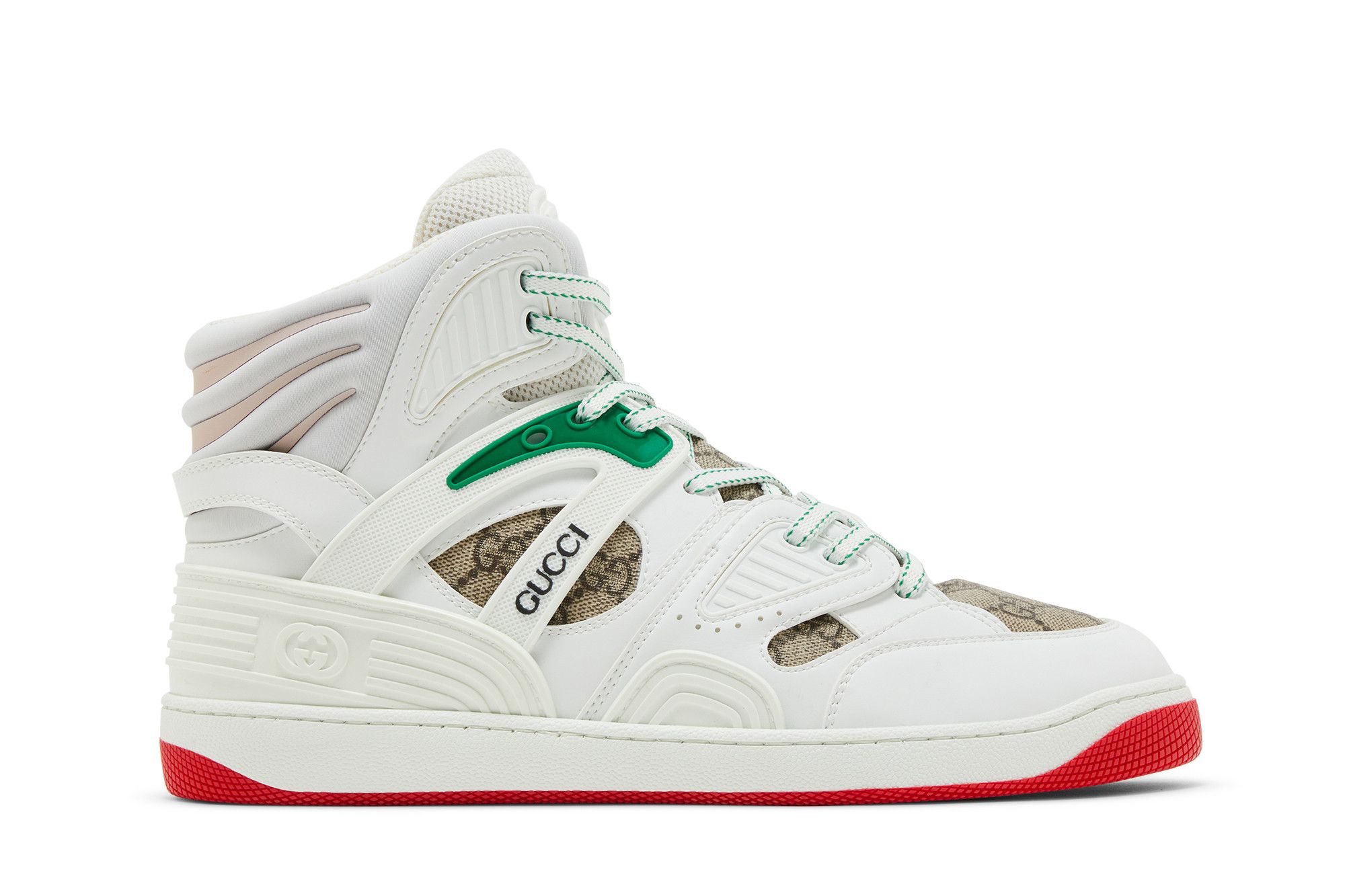Gucci Basket High 'White Demetra Red' 673077-2SHG0-9076