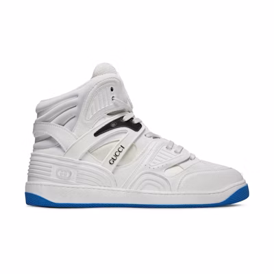 Gucci Basket High Sneaker 'White Blue'