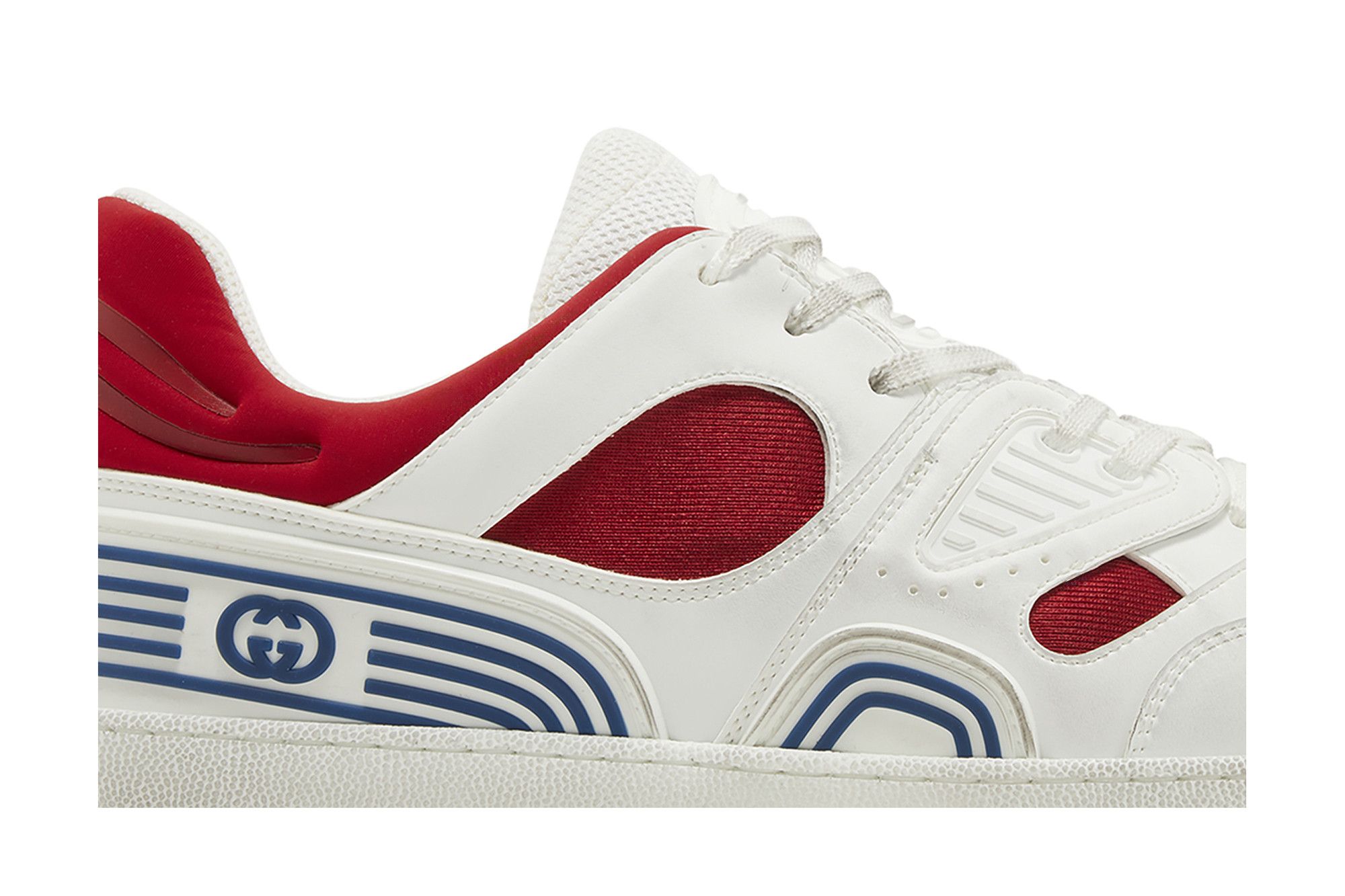Order Gucci Basket Low ''Blanc Demetra Rouge'' 697882-2SHJ0-9090