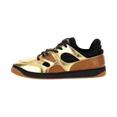 Gucci Basket Low Gold Black