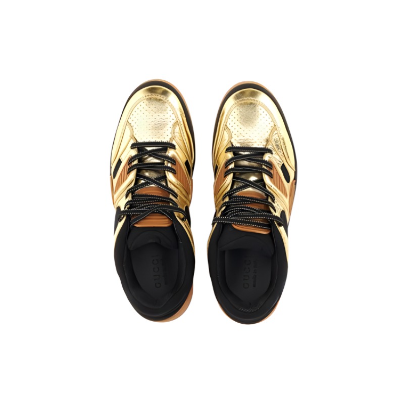 Lookbook GUCCI古馳 舒適百搭 低幫 板鞋 男款 金色