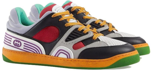 GUCCI古馳 休閒時尚 板鞋 男款 灰黑紅 Lookbook GUCCI古馳 休閒時尚 板鞋 男款 灰黑紅