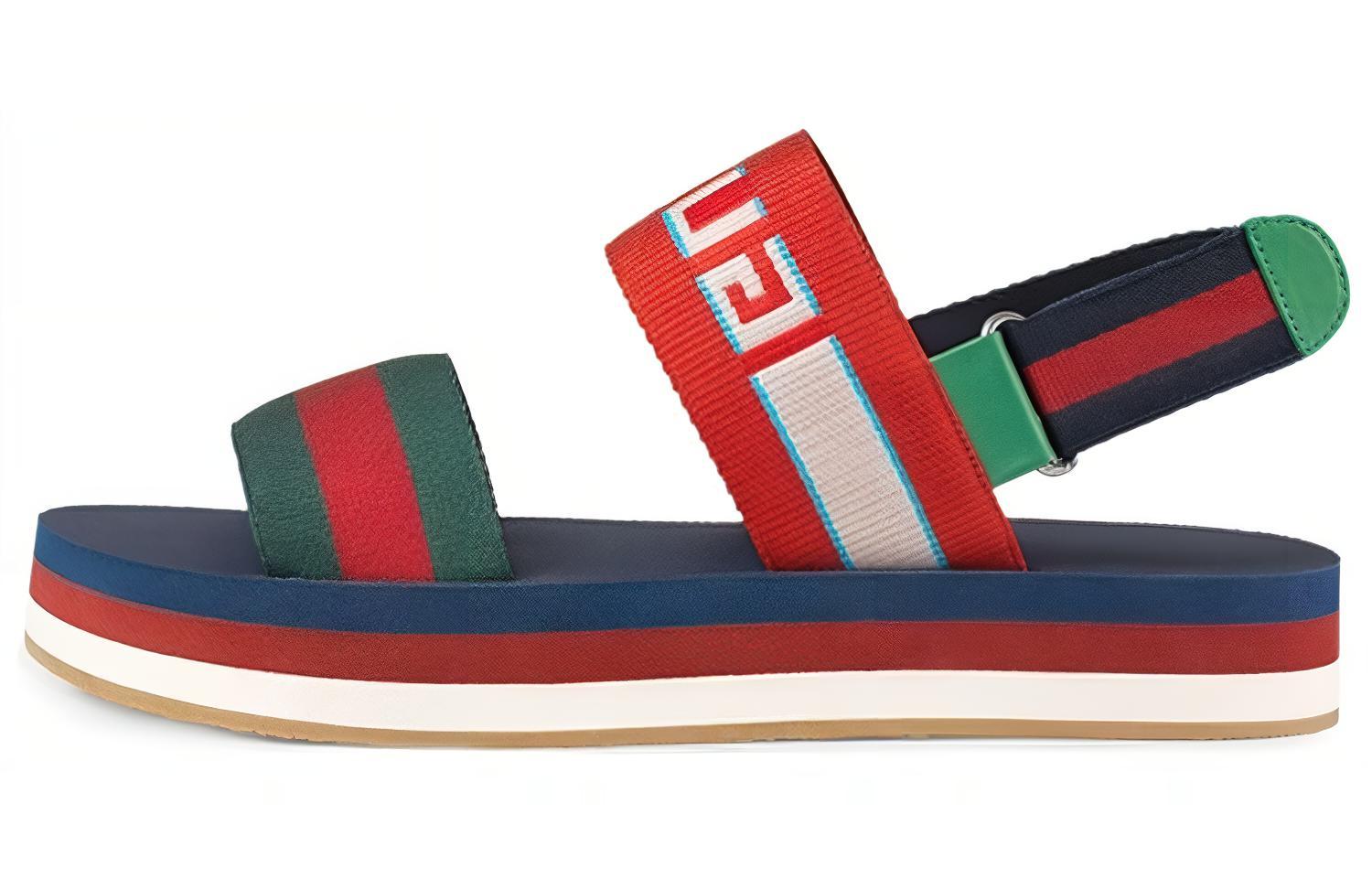 Buy 古驰Bedlam凉鞋‘红绿蓝’ 524988-H91I0-8475