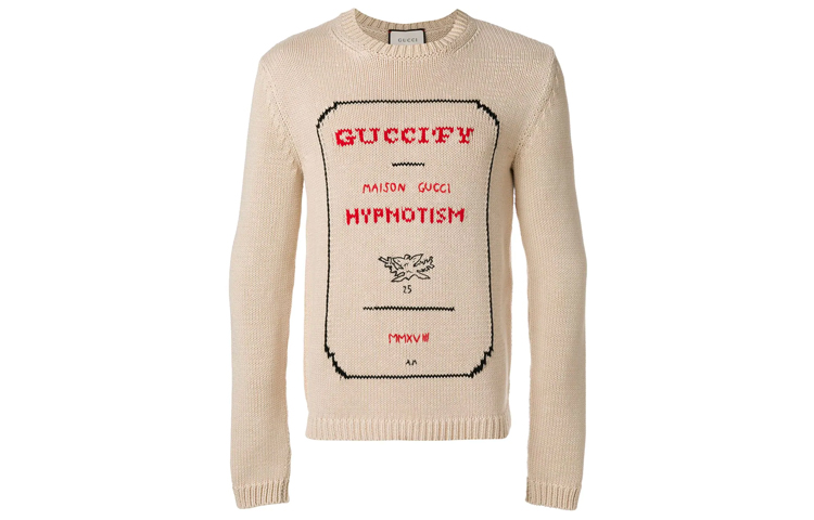 Gucci Beige Cotton Crewneck Pullover Sweater 519444-X9S78-9169
