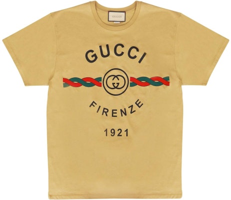 古驰米色印花标志圆领T恤 548334-XJD7T-8011 Buy 古驰米色印花标志圆领T恤 548334-XJD7T-8011