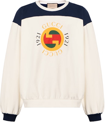 グッチ ベージュ ラウンドネック ルーズフィット 長袖 スウェットシャツ 756663-XJFWJ-9295 Buy グッチ ベージュ ラウンドネック ルーズフィット 長袖 スウェットシャツ 756663-XJFWJ-9295