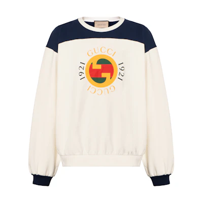 Gucci Beige Round Neck Loose-Fit Long Sleeve Sweatshirt 756663-XJFWJ-9295