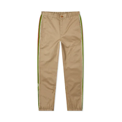 Gucci Beige Striped Logo Track Pants with Zippered Side Pockets 604187-XDA1R-2821
