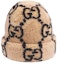 Shop GUCCI Beige Wool Knit Beanie Unisex Casual Fashion男女情侣款 721295-4GAAQ-9764