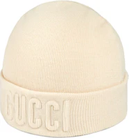 Order GUCCI 米色羊毛針織帽 字母細節 情侶款 男女通用款 7645414GAHF9000