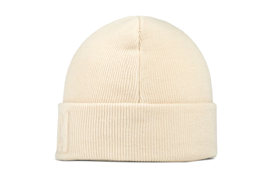 Lookbook GUCCI Beige Wool Knit Hat with Letter Detail Unisex Couple Style. 7645414GAHF9000
