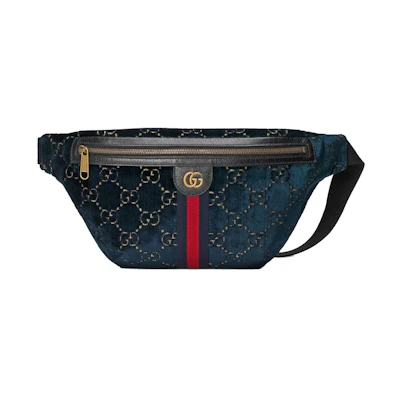 Gucci Belt Bag GG Velvet Blue