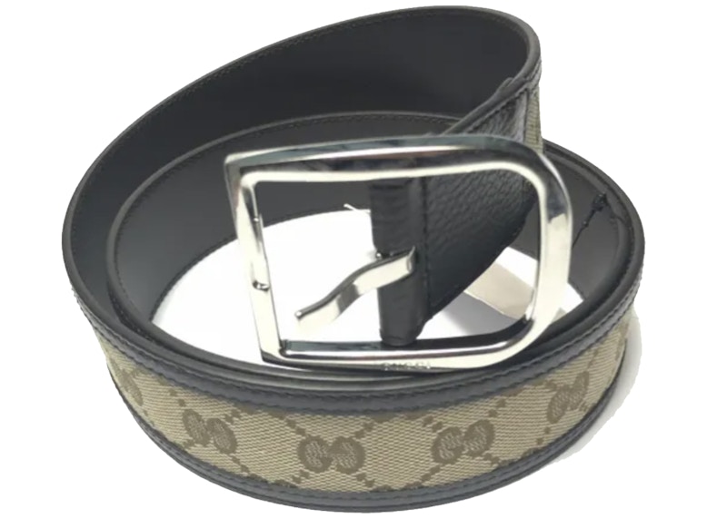 Gucci Belt GG Supreme Leather 1.5 Width Beige/Ebony 圖 2