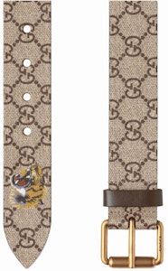 Tali Pinggang Gucci GG Supreme Corak Harimau 1.5"W Beige/Ebony Order Tali Pinggang Gucci GG Supreme Corak Harimau 1.5"W Beige/Ebony