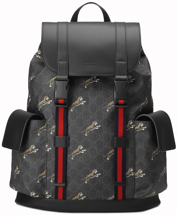 gucci-bestiary-backpack-gg-supreme-tigers-black-grey