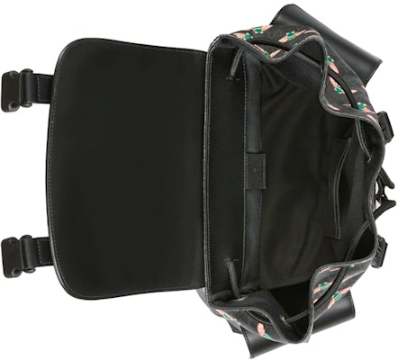 Gucci Bestiary Backpack With Bees GG Supreme Black Lookbook Gucci Bestiary Backpack With Bees GG Supreme Black