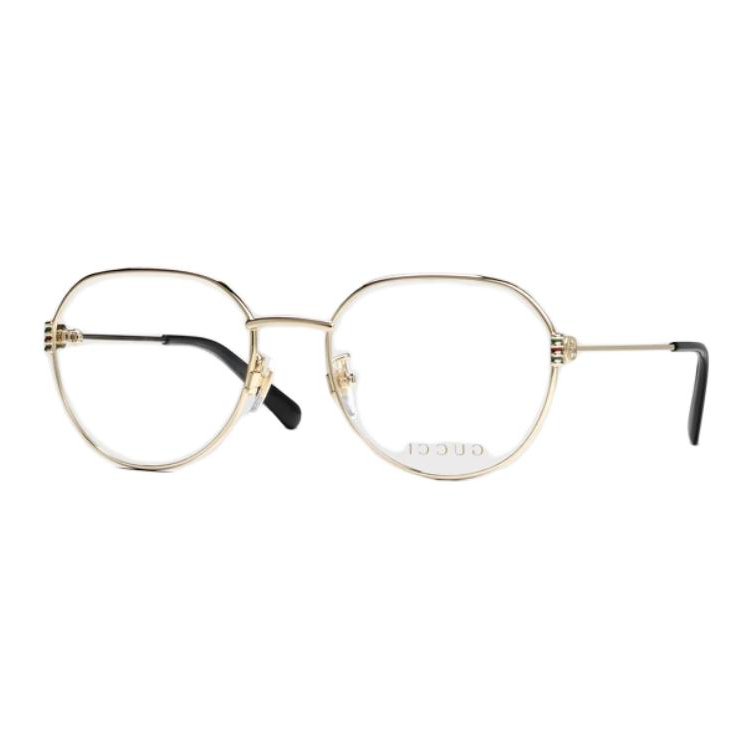 Order GUCCI Bicolor Acetate Oval Optical Frames Gold Unisex Couple Design. 797659I3330