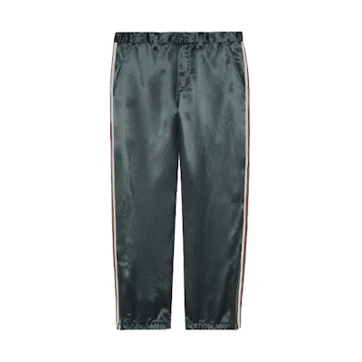 Gucci Bicolor Stripe Straight-Leg Casual Pants Dark Grey 591055-Z791A-1071