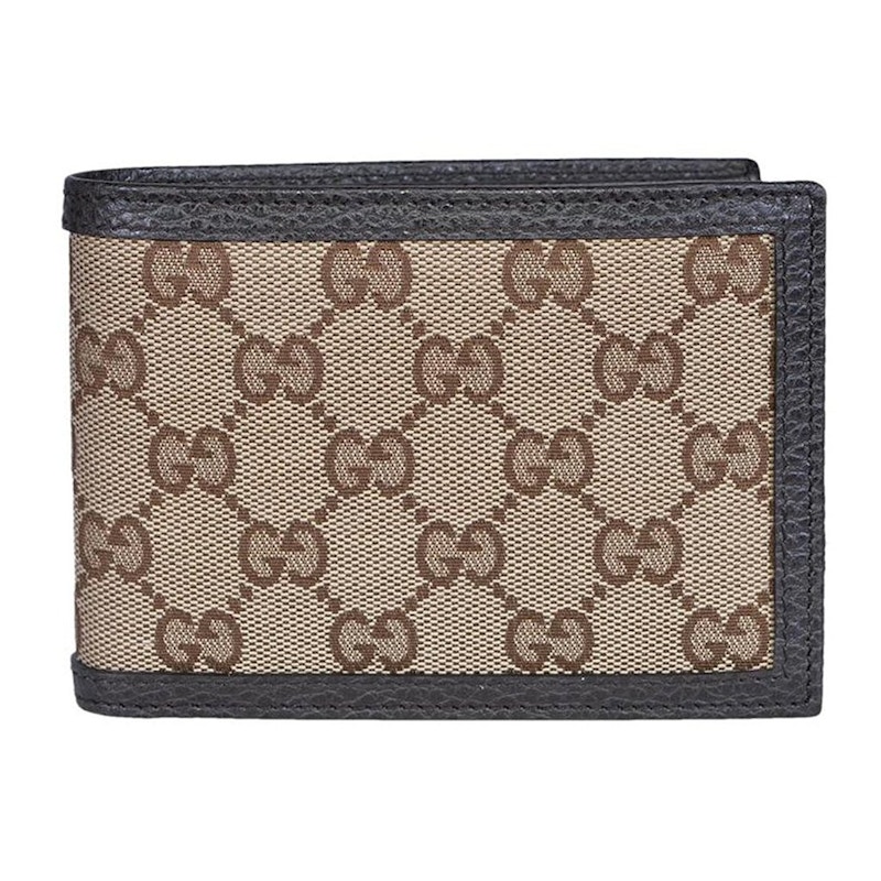 Gucci Bifold Wallet GG Monogram Beige/Ebony