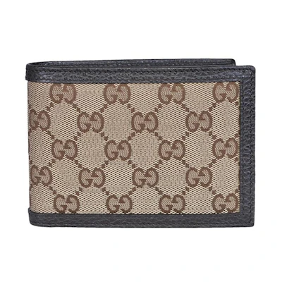 Gucci Bifold Wallet GG Monogram Beige/Ebony