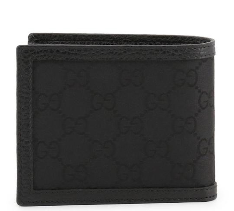 Gucci Bifold Wallet GG Nylon With Coin Pouch Black 圖 2
