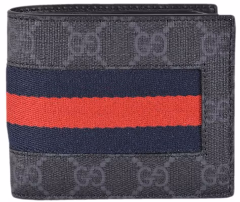 Gucci Bifold Wallet GG Supreme Web Black Buy Gucci Bifold Wallet GG Supreme Web Black