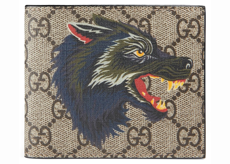 Buy Cartera Bifold Gucci GG Supreme Lobo (8 Ranuras) Beige