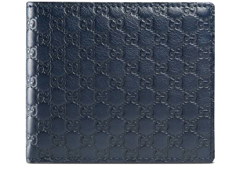 Gucci Bifold Wallet MicroGuccissima Blue