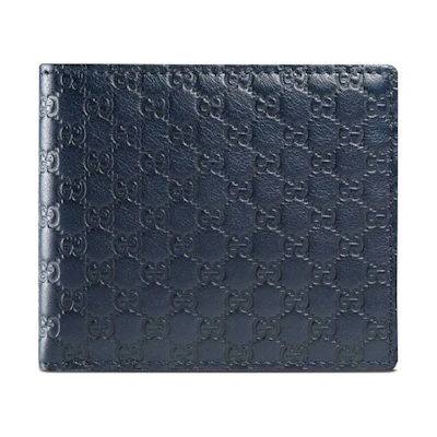 Gucci Bifold Wallet MicroGuccissima Blue