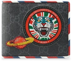 Gucci Bifold Wallet Night Courrier GG Supreme Black Gucci Bifold Wallet Night Courrier GG Supreme Black