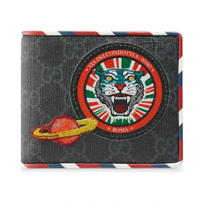 Gucci Bifold Wallet Night Courrier GG Supreme Black