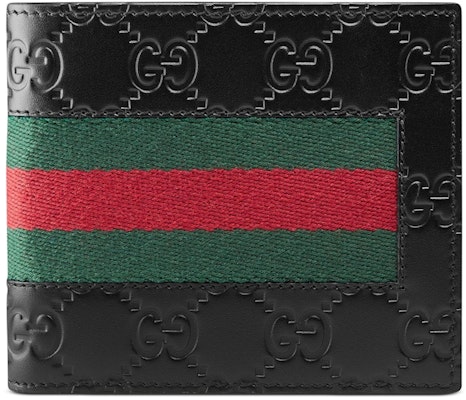 Gucci Bifold Wallet Signature Web (8 Card Slots) Black Buy Gucci Bifold Wallet Signature Web (8 Card Slots) Black