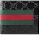 Gucci Bifold Wallet Signature Web (8 Card Slots) Black