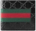 Buy Gucci Bifold Wallet Signature Web (8 Card Slots) Black