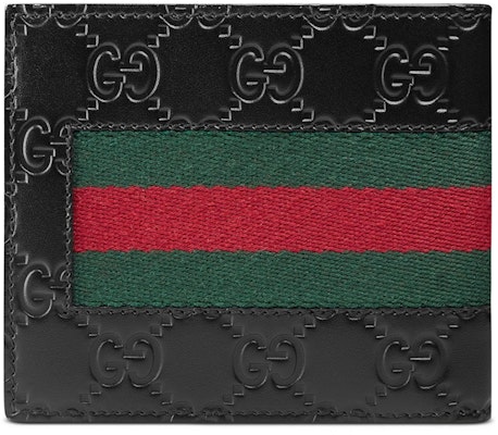 Gucci Bifold Wallet Signature Web (8 Card Slots) Black Order Gucci Bifold Wallet Signature Web (8 Card Slots) Black