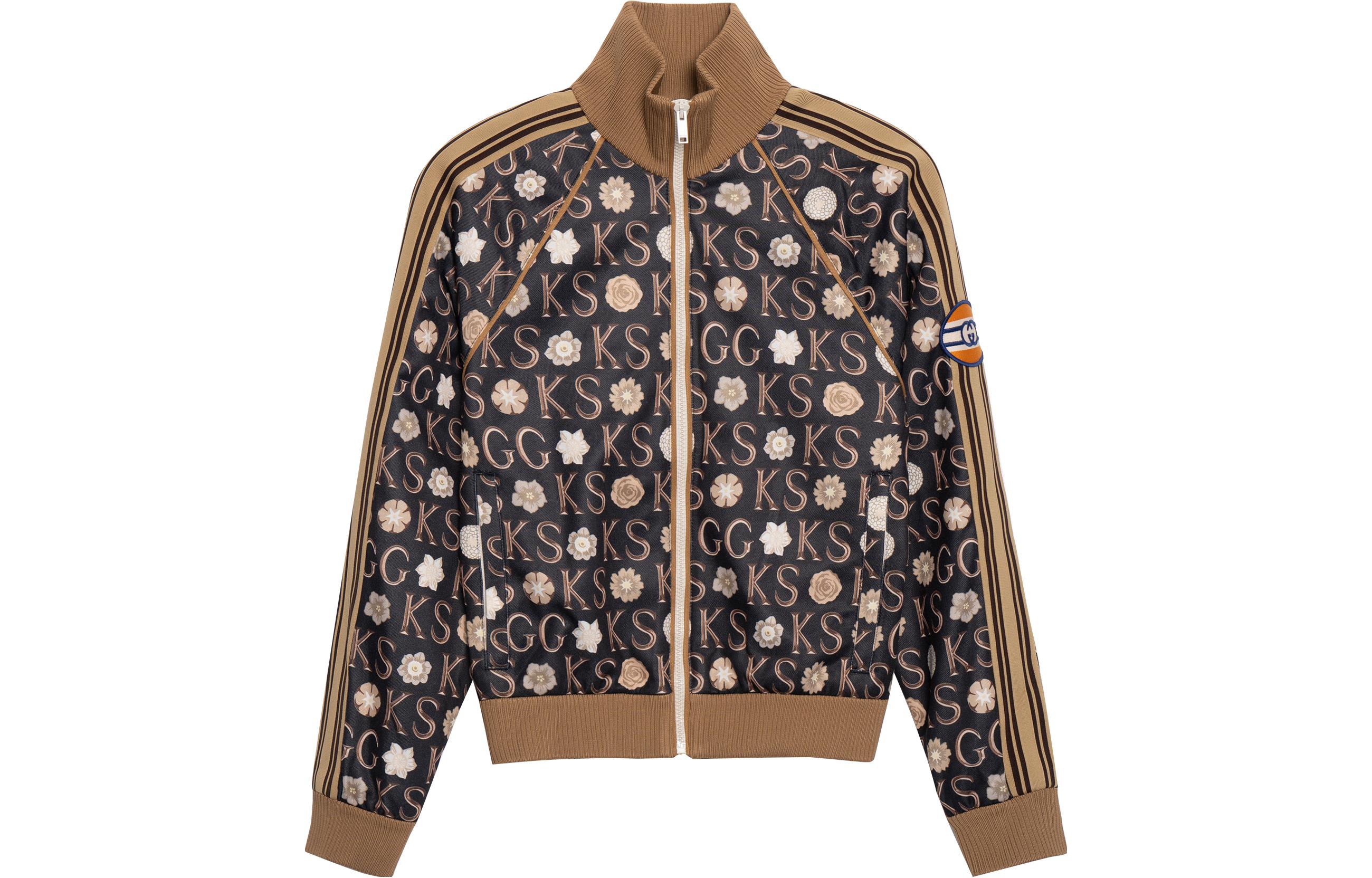 Gucci Black Classic Logo Print Stripe Zip-Up Jacket 645217-XJC5Z-1080