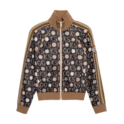 Gucci Black Classic Logo Print Stripe Zip-Up Jacket 645217-XJC5Z-1080