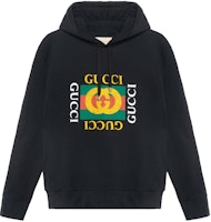 Gucci Black Color-Block Logo Print Sweatshirt 454585-X5J57-1015 Gucci Black Color-Block Logo Print Sweatshirt 454585-X5J57-1015