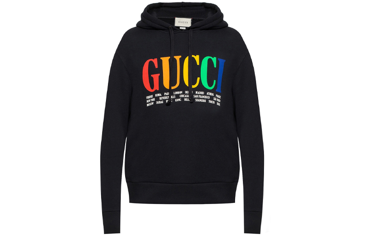 GUCCI Black Colorful Logo Sweatshirt 475374-X3N60-1082