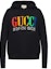 Order GUCCI Sweatshirt Hitam Logo Warna-Warni 475374-X3N60-1082