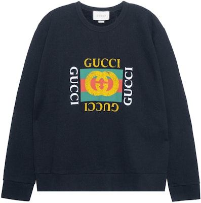 古驰黑色圆领Logo印花卫衣 454569X5J571015 Buy 古驰黑色圆领Logo印花卫衣 454569X5J571015