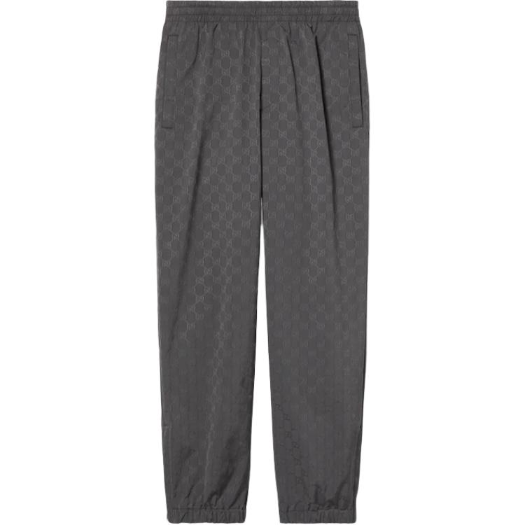 Gucci Black Elastic Jacquard Loose Tapered Pants 784052-ZAQ1I-1058