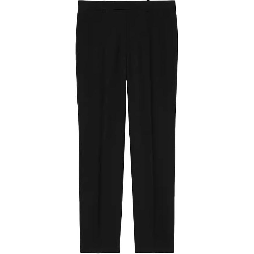 Gucci Black Elastic Waist Straight-Leg Casual Pants 730664-Z798C-1000