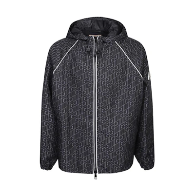 Gucci Black Full-Print Hooded Zip-Up Jacket 761544-ZAOSZ-1122