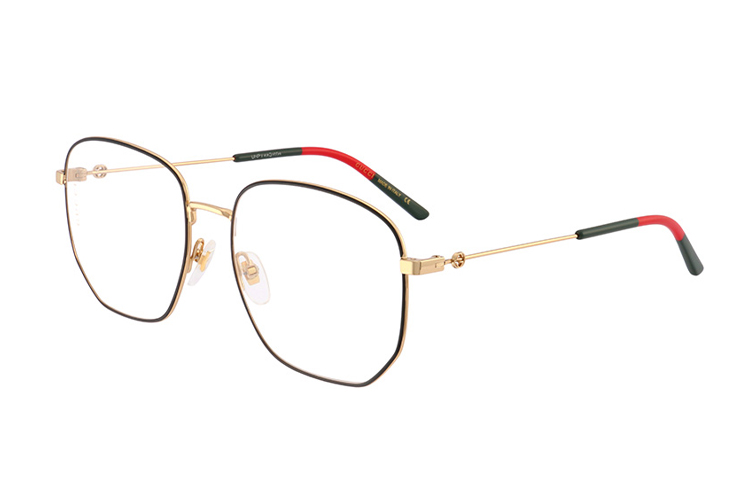 GUCCI Black Gold Bee Square Glasses Frame Unisex Optical Eyewear GG03960-001 圖 3