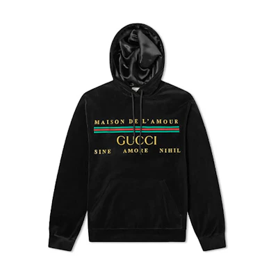 Gucci Black Hoodie with Letter Print 595530-XJBTC-1082