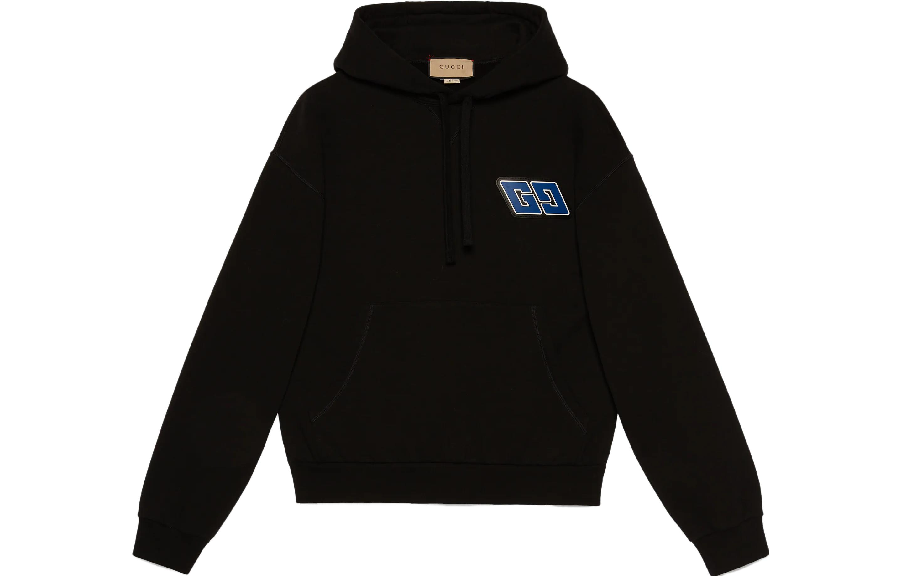 Gucci Black Hoodie with Letter Print 761574-XJFXN-1043