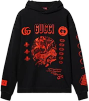 Gucci Black Hoodie with Logo Print 784414-XJGQR-1043 Gucci Black Hoodie with Logo Print 784414-XJGQR-1043