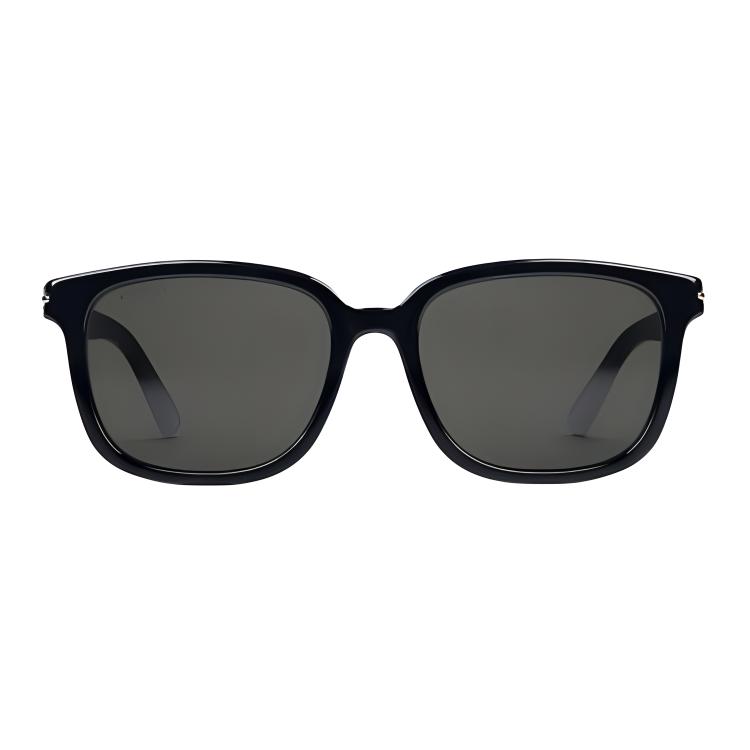 GUCCI Black Irregular Sunglasses Acetate Logo Unisex Couples Style 778341J07401012