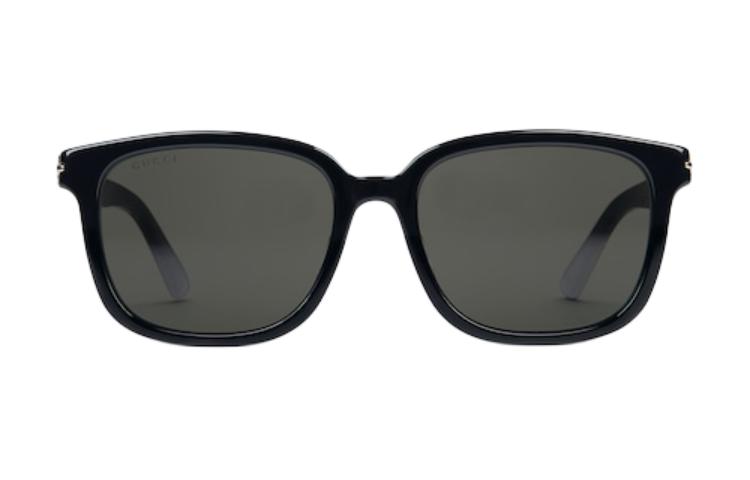 GUCCI Black Irregular Sunglasses Acetate Logo Unisex Couples Style 778341J07401012 圖 2